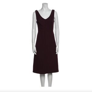 Carven SZ 42 purple wool dress